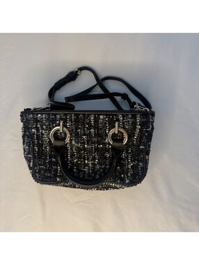 Zara tweed handbag